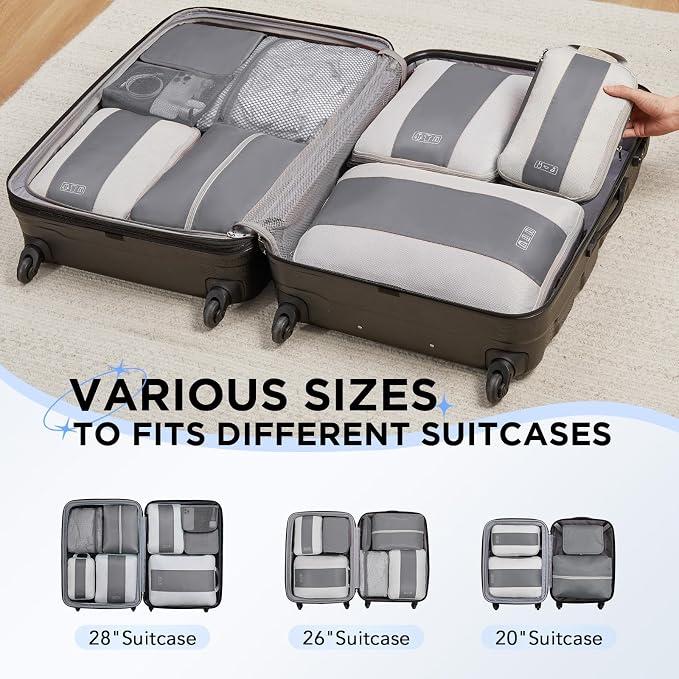 8 Set Compression Packing Cubes - Image 7