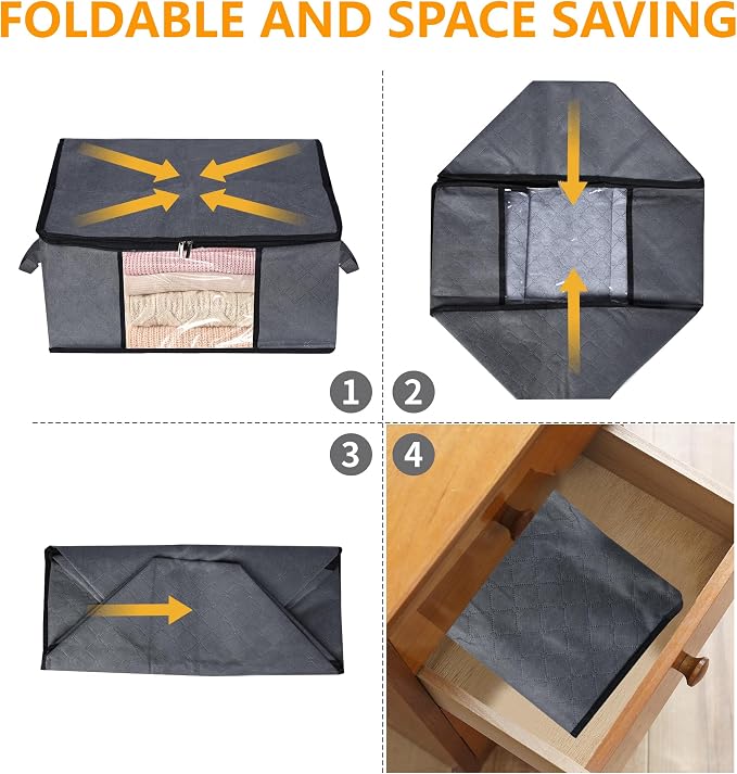 6 Pack Clothes Storage Bags - Image 8