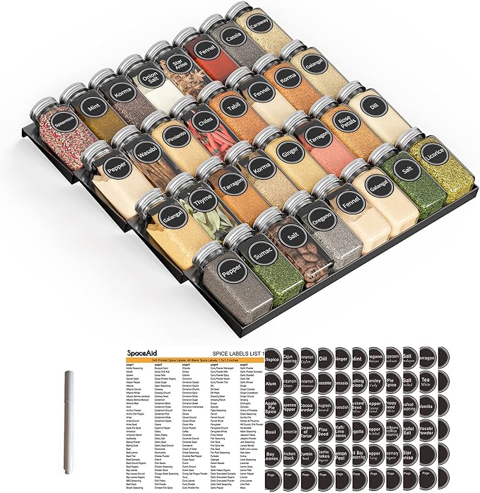SpaceAid Spice Drawer Organizer by SpaceAid