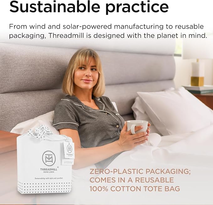Threadmill Supima Cotton Sheets Queen | 656 Thread Count Queen Sheets - Image 7