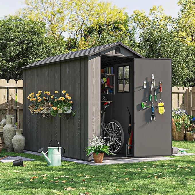 Patiowell 4x8 FT Outdoor Storage Shed - Image 2