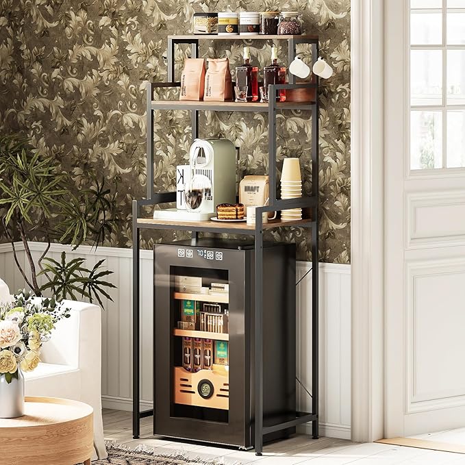 3-Tier Mini Fridge Stand Kitchen Bakers Rack - Image 7