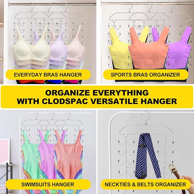 2 Pack Closet Organizers-and Storage, 6 Tier Tank Top Hangers Space Saving - Image 7