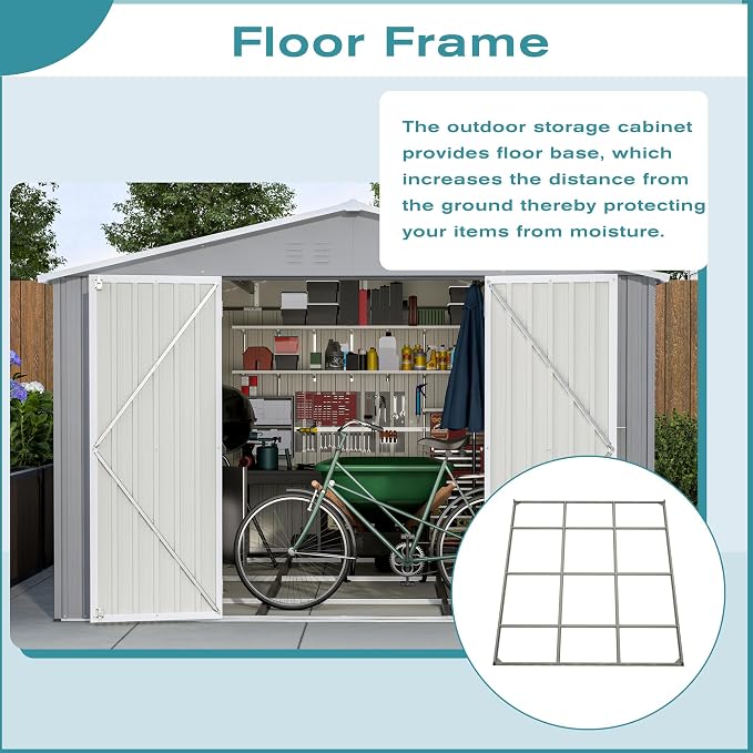 10x12 FT Outdoor Storage Shed - Image 3