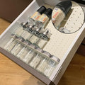 Gosmol Spice Drawer Organizer insert, Adjustable & Non-Slip Silicone Spice by Gosmol