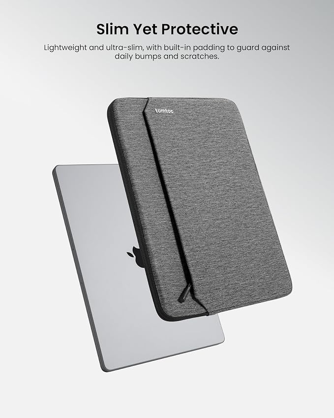 tomtoc Slim Laptop Sleeve Case for 13-inch New MacBook Air M4/A3420 M3/A3113 - Image 2