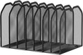Black 7-Section File Folder Organizer by Unknown