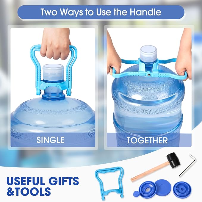 Klvied 5 Gallon Water Jug Holder, 4-Tier Heavy Duty Water Jug Rack - Image 5