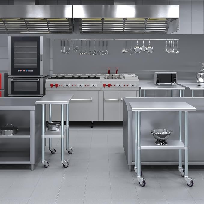 AmGood 18" x 30" Stainless Steel Work Table - Image 5