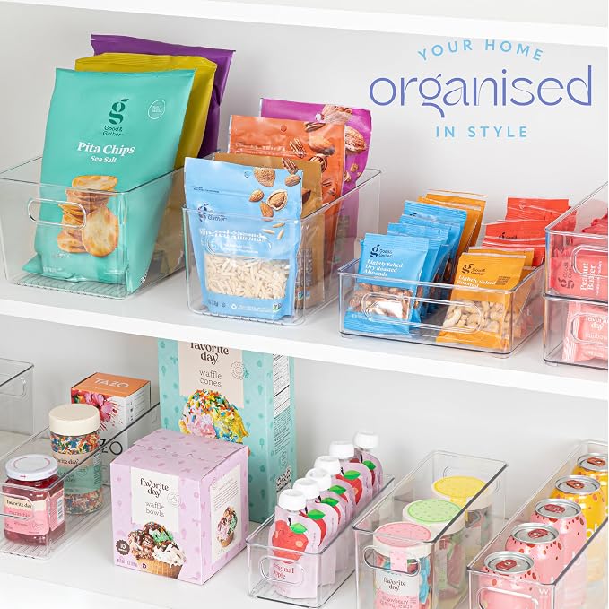 primebox Plastic Food Storage 4 Pack Clear Container Bin - Image 6