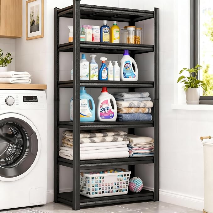 Garage Storage Shelves, 5 Tier Shelving Unit, 40 inch Wide, 18” Deep, 78” Tall - Image 5