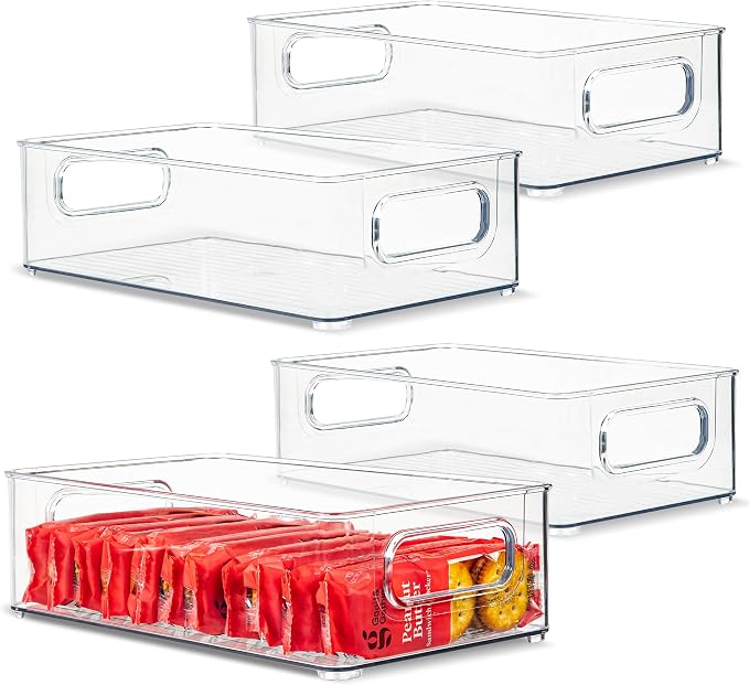 primebox 4 Pack Clear Plastic Organizing Container by primebox