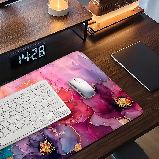 Large Mouse Pad, Floral Ink Desk Mat, Extended Gaming Mouse Pad - Image 9