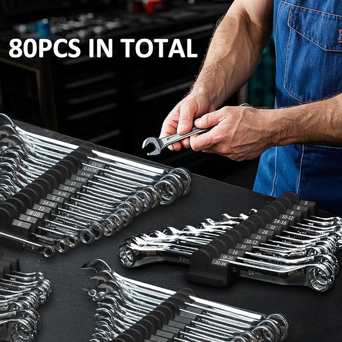 80 pcs MAGNETIC Modular Wrench Organizers - Image 9