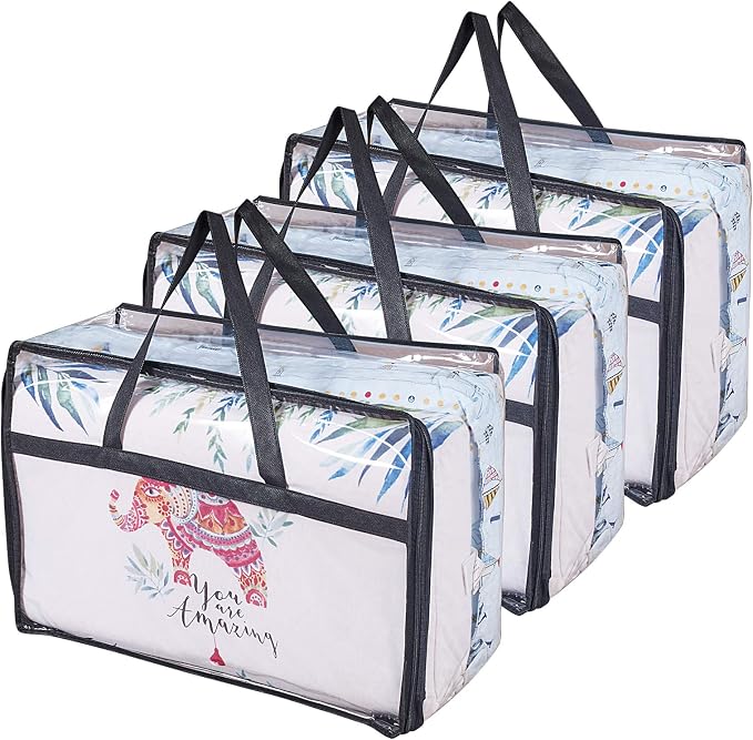 Clear Clothes Storage Bag Organizer by OYOUNGNI
