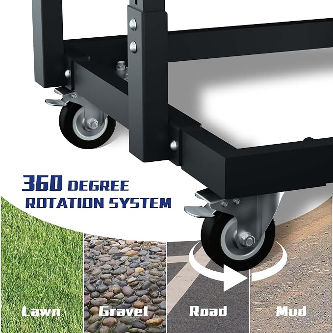 Panel Handler Cart and Shop Stand, Tilting Panel Cart - Image 6