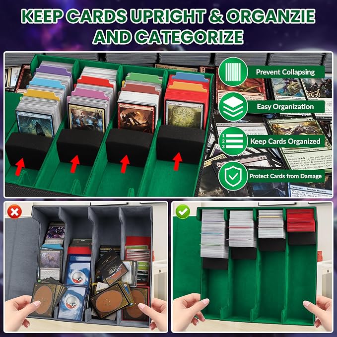 AOBOPLE Trading Card Storage Box, 3200+ Card Box Storage - Image 5