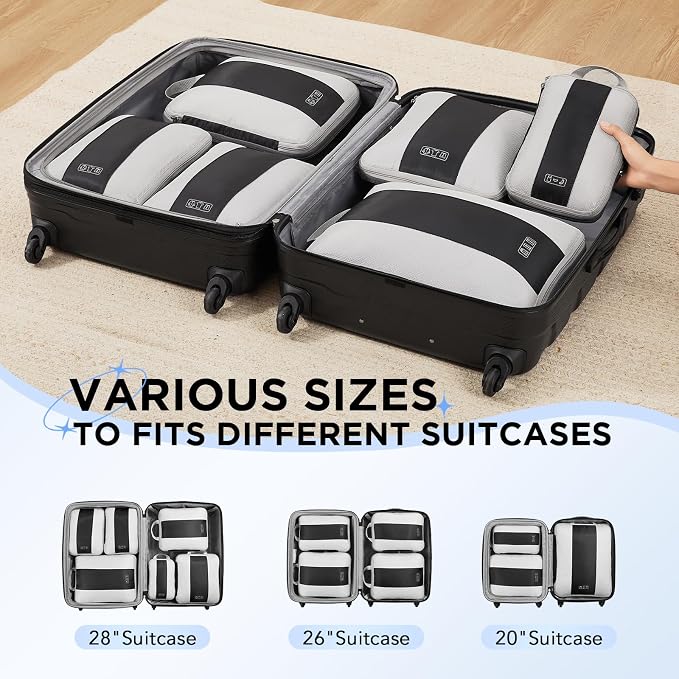 6 Set Compression Packing Cubes - Image 7