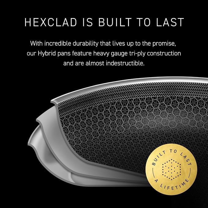 HexClad Hybrid Nonstick 8-Quart Stockpot - Image 5
