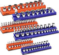 HORUSDY 6-Piece Magnetic Socket Organizer Set, 1/2" Drive Holders by HORUSDY