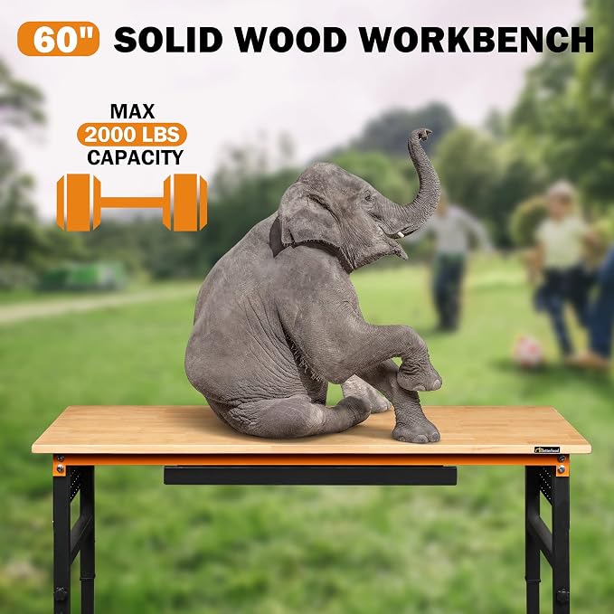 Betterhood 60" Adjustable Workbench - Image 6