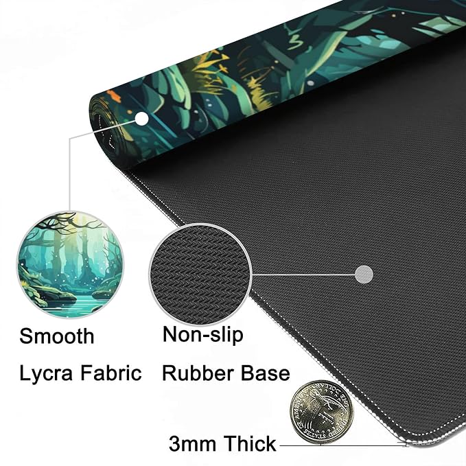 Gaming Mouse Mat Beautiful Landscape Large Mouse Pad Extended Mouse Pad Desk - Image 5