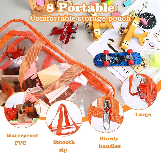 8 Packs Large Toy Storage Bags - Image 3