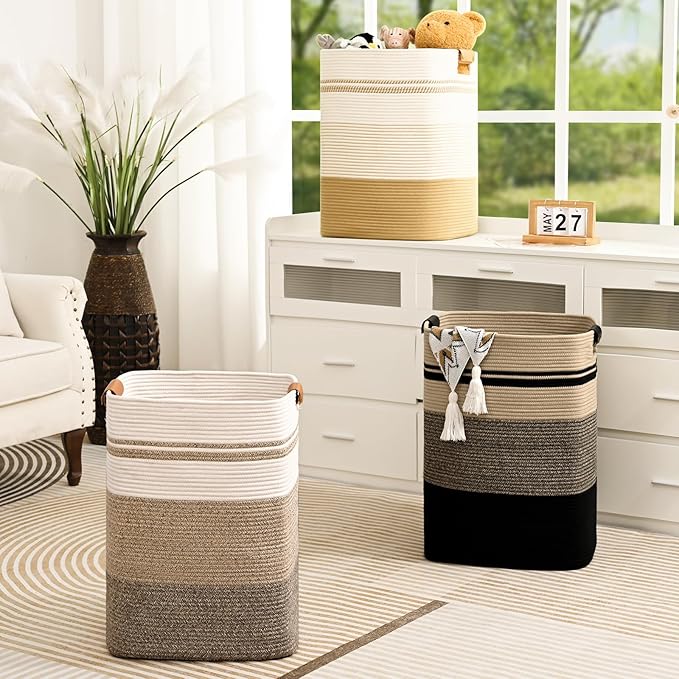 Laundry Hamper, 95L Tall Laundry Basket - Image 8