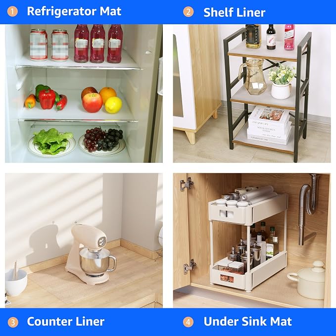 PABUSIOR 10-Inch Clear Cabinet Drawer Liner: Translucent Waterproof Small - Image 8
