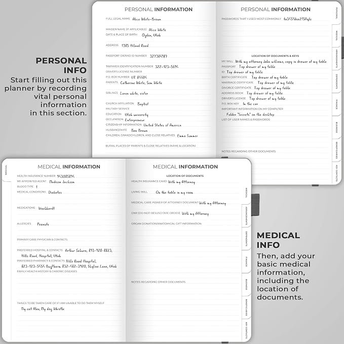 Clever Fox End of Life Planner – Final Arrangements Organizer - Image 3