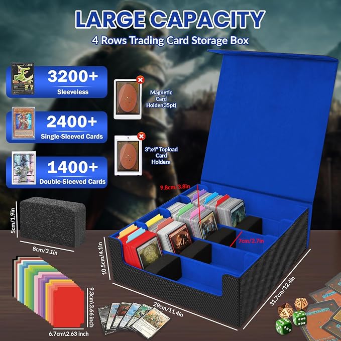AOBOPLE Trading Card Storage Box, 3200+ Card Box Storage - Image 2
