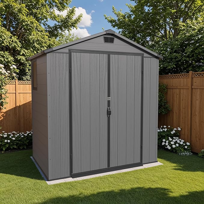 Patiowell 6X4 FT Plastic Outdoor Storage Shed - Image 7