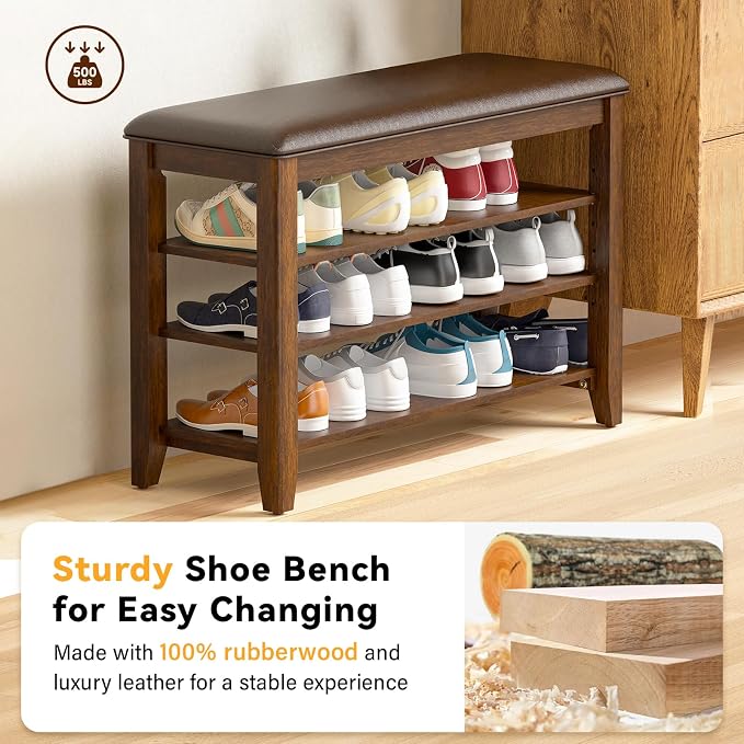 Entryway Shoe Storage Bench - Image 4