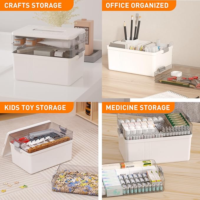 Citylife 3-Tier Medicine Cabinet Organizer, Medicine Cabinet First Aid Kit - Image 8