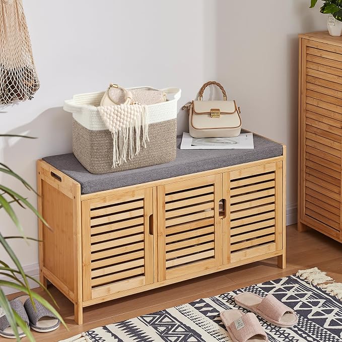 Storage Baskets for Organizing, Woven Baskets for Shelves, Rectangle Decorative - Image 5