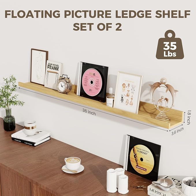 Axeman Oak Floating Shelves - Image 3