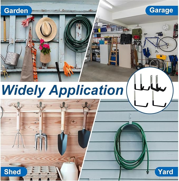 Garage Hangers, 6-Piece Space-Saving Organizer Rack - Image 4