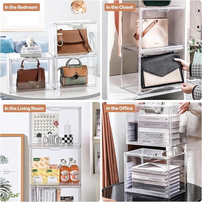 5 Packs Clear Handbag Storage Organizer - Image 6