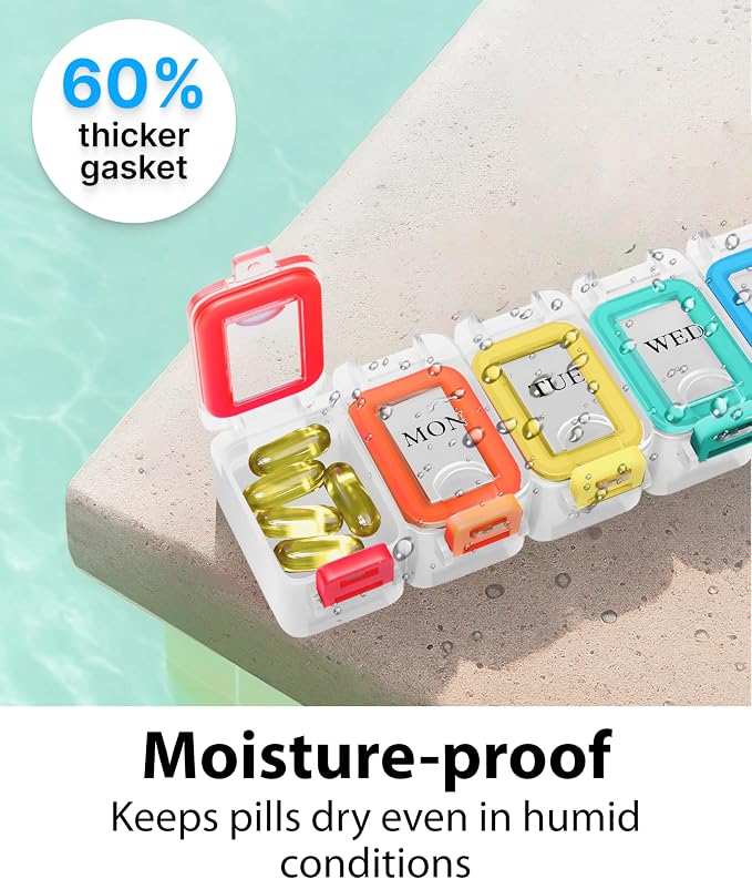 Weekly Pill Organizer 1 time a Day – Pill Box 7 Day - Image 3