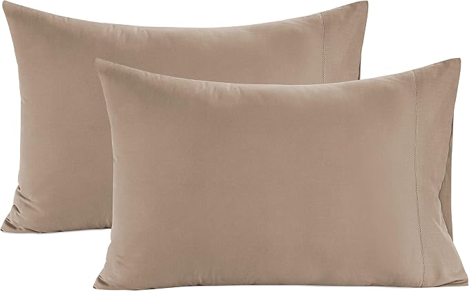 LANE LINEN Pillows Standard Size Set of 2, Soft 100% Egyptian Cotton Sateen by LaneLinen