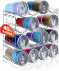 Large Compartment Water Bottle Organizer, 4 Tier Stackable Water Bottle Rack by Amoot