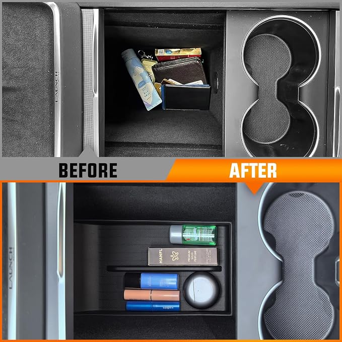 2 Pcs Center Console Organizer Bottom Trays - Image 5