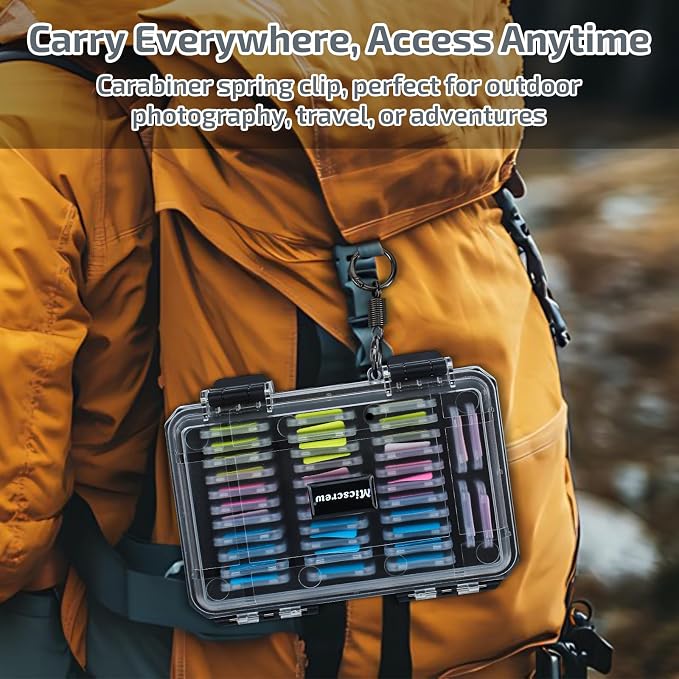 37 Slots Memory Card Case & 36 Transparent Card Cases & 60 Visual Sticky Notes - Image 6