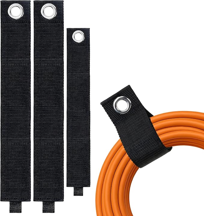 3-Pack Heavy-Duty Extension Cord Holder, Two Sizes, Durable Nylon Cable by lyforx