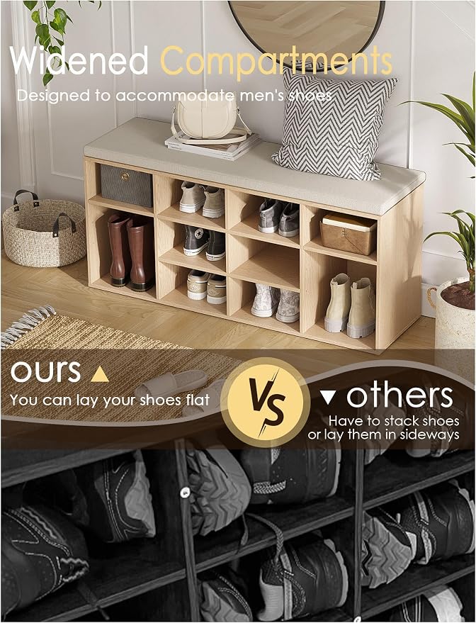 DINZI LVJ Shoe Storage Bench - Image 5