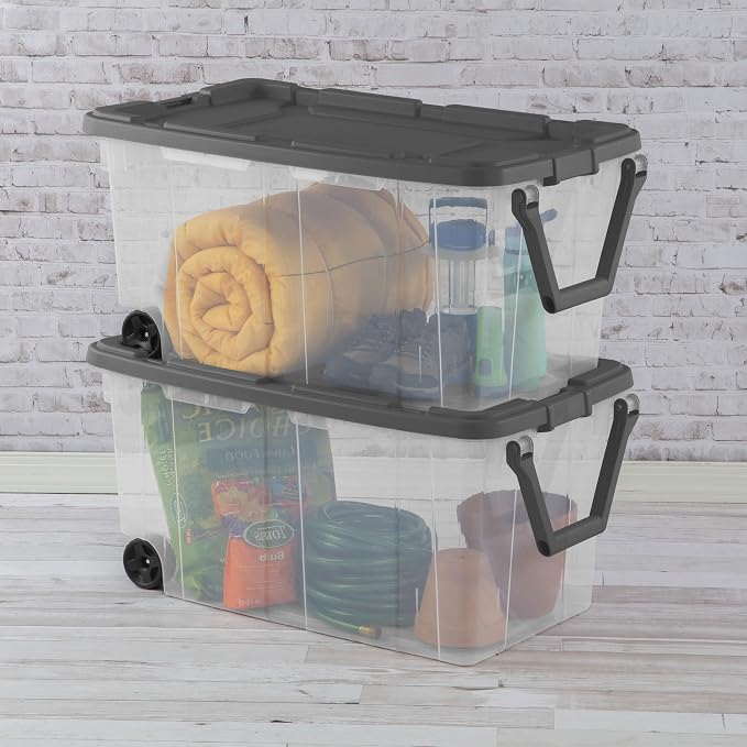 160 Qt Durable Clear Storage Box, Storage Bins - Image 6