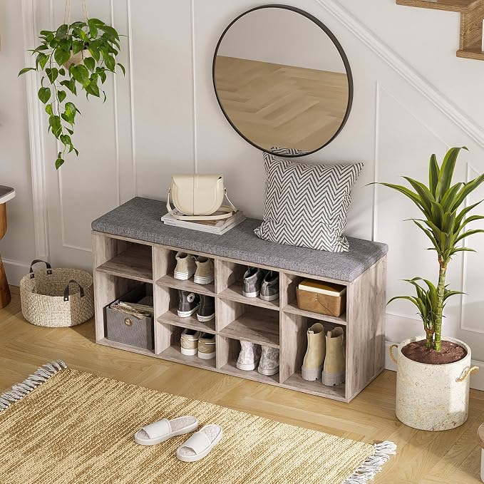 DINZI LVJ Shoe Storage Bench - Image 6