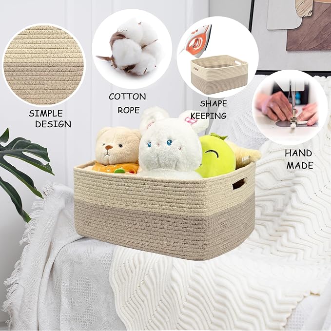 COMFY-HOMI 3 pcs Large Storage Baskets - Image 7