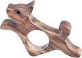 Walnut Dog Book Page Holder, Smooth Finish Wood Book Holder by Wacantic