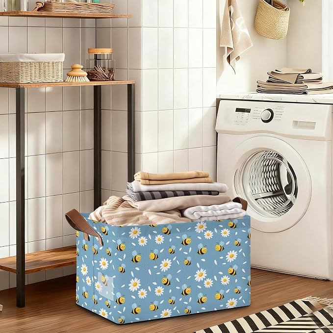 32L Large Storage Bins with Handles, Basket Organizer - Image 7
